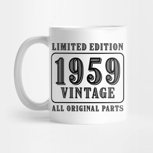 All original parts vintage 1959 limited edition birthday by colorsplash